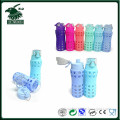 high quality brosilicate glass bottle with silicone sleeve